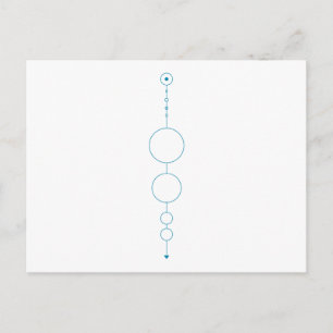 unser geometrisches Sonnensystem Postkarte