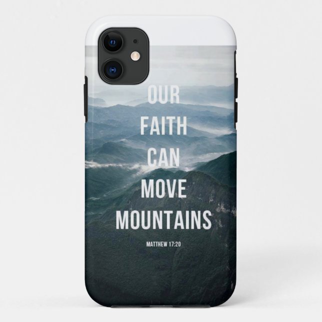 Unser Glaube kann Berge bewegen Case-Mate iPhone Hülle (Rückseite)