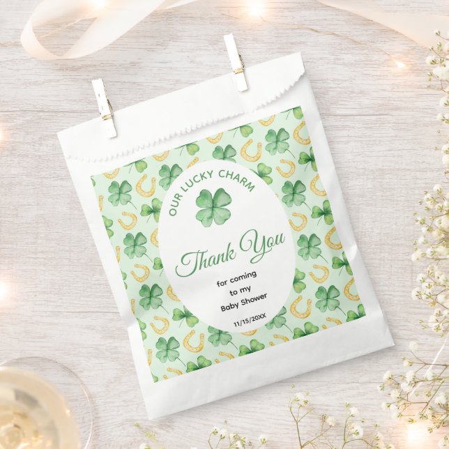 Unser Glücksbringer-St.-Patrick-Babyshower Geschenktütchen (Ausgeschnitten)