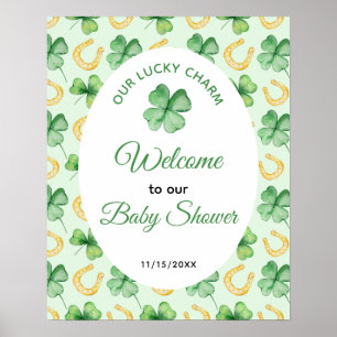 Unser Glücksbringer St. Patrick's Babyshower-Willk Poster
