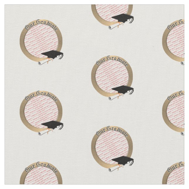 "Unser Graduate"-Foto Stoff (Nahaufnahme)