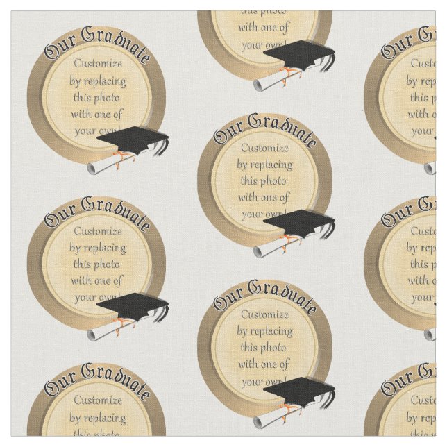 "Unser Graduate"-Foto Stoff (Nahaufnahme)