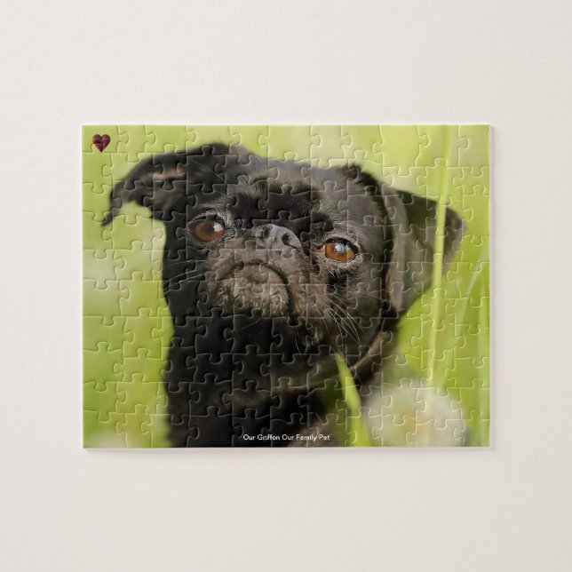 Unser Griffon Hund unser Haustier Puzzle (Horizontal)