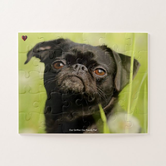 Unser Griffon Hund unser Haustier Puzzle (Horizontal)