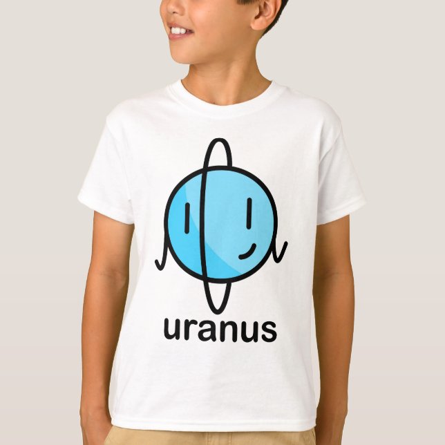 Unser großes fettes Sonnensystem - Uranus T-Shirt (Vorderseite)