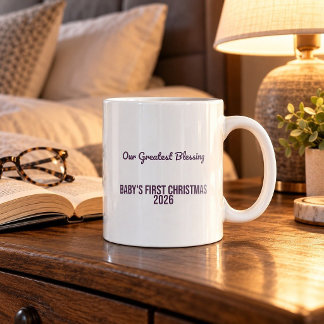 Unser größter Segen Baby's erstes Weihnachts-Tasse Kaffeetasse