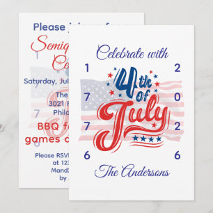 Unser Halb-Quinquennales Jubiläum Amerikanische Fl Einladung