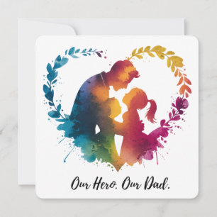 Unser Held Feiertagskarte