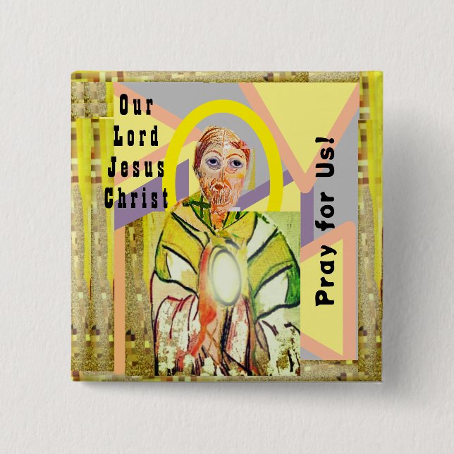 Unser Herr Jesus Christus Button (Vorderseite)