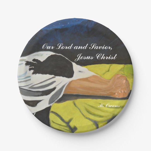 Unser Herr und Erretter, Jesus Christus Teller (Vorderseite)