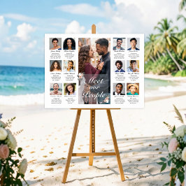 Unser Hochzeitschild 'Trefft Unsere Leute' Poster