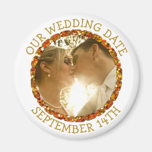 Unser Hochzeitstag Personalisierte Erinnerung Magn Magnet