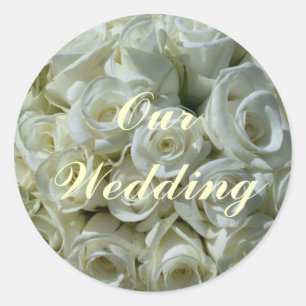 Unser Hochzeitsticker Runder Aufkleber