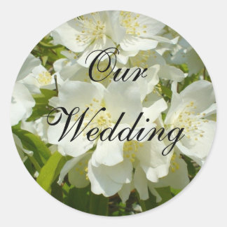 Unser Hochzeitsticker Runder Aufkleber
