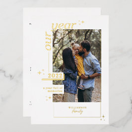 Unser Jahr im Überblick l Jahr voller Erinnerungen Folien Feiertagskarte