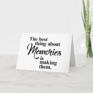 "UNSER JAHRESZEITPUNKT", DIE ERINNERUNGEN ZUSAMMEN KARTE