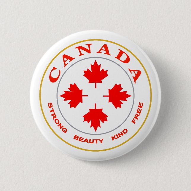 Unser Kanada-Emblem Button (Vorderseite)