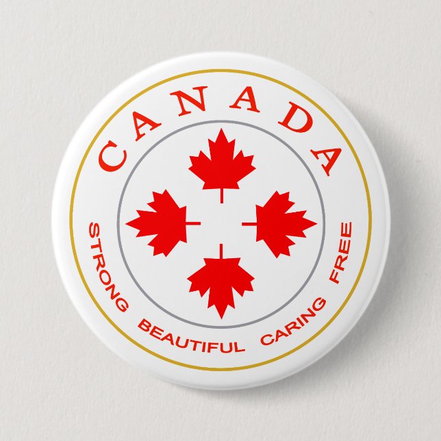 Unser Kanada-Emblem Button (Vorderseite)