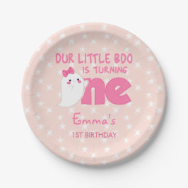 Unser kleiner Boo, der eins dreht, Halloween, 1. G Pappteller