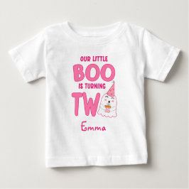 Unser kleiner Boo dreht zwei Halloween, den 2. Geb Baby T-shirt