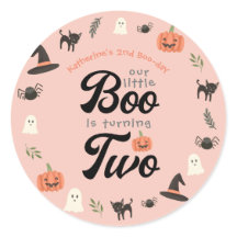 Unser kleiner Boo dreht zwei Halloween, den 2. Geb