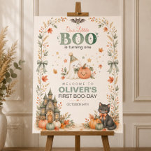 Unser Kleiner Boo Halloween Geburtstags-Willkommen