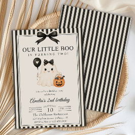 Unser kleiner Boo süßer Geist Halloween Geburtstag Einladung