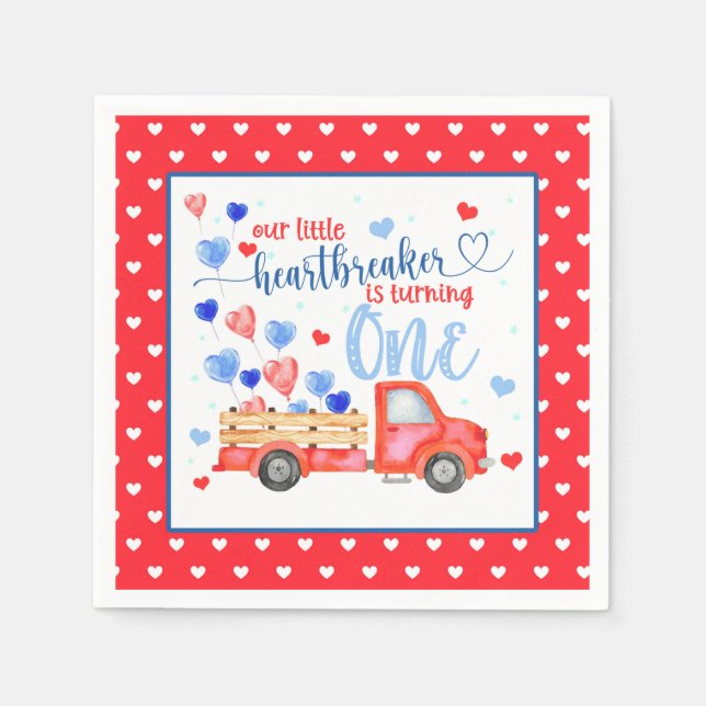 Unser kleiner Brustwarter dreht einen Napkin um Serviette (Vorderseite)