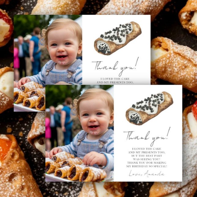 Unser kleiner Cannoli 1. Geburtstag Danke (Von Creator hochgeladen)