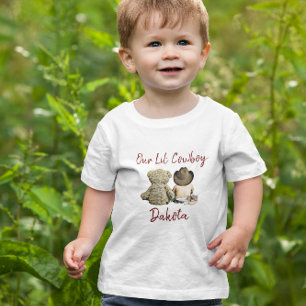 Unser kleiner Cowboy Personalisiert Baby Boy T-shirt