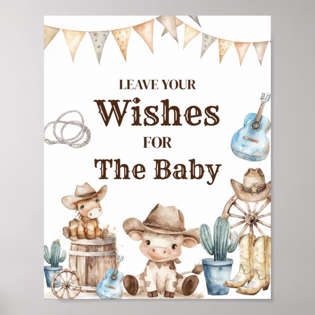 Unser kleiner Cowboy Wild West Baby will Baby Poster (Vorne)