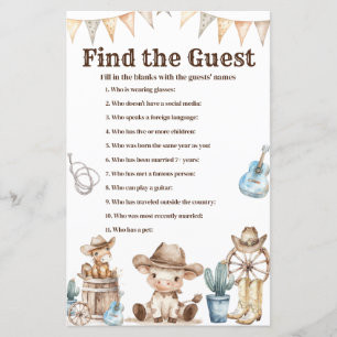 Unser kleiner Cowboy Wild West findet das Gast-Spi