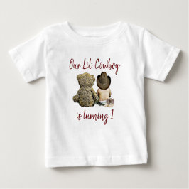 Unser kleiner Cowboy zum Geburtstag Baby T-shirt