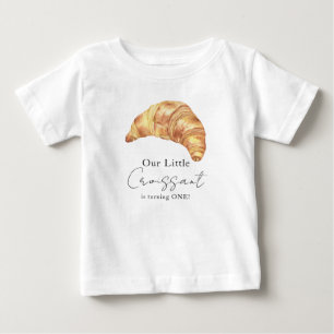 Unser kleiner Croissant 1. Geburtstag Baby T-shirt