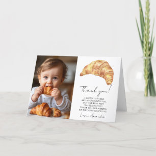 Unser kleiner Croissant 1. Geburtstag Danke