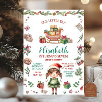 Unser kleiner Elf Weihnachts-Schlitten Geburtstags