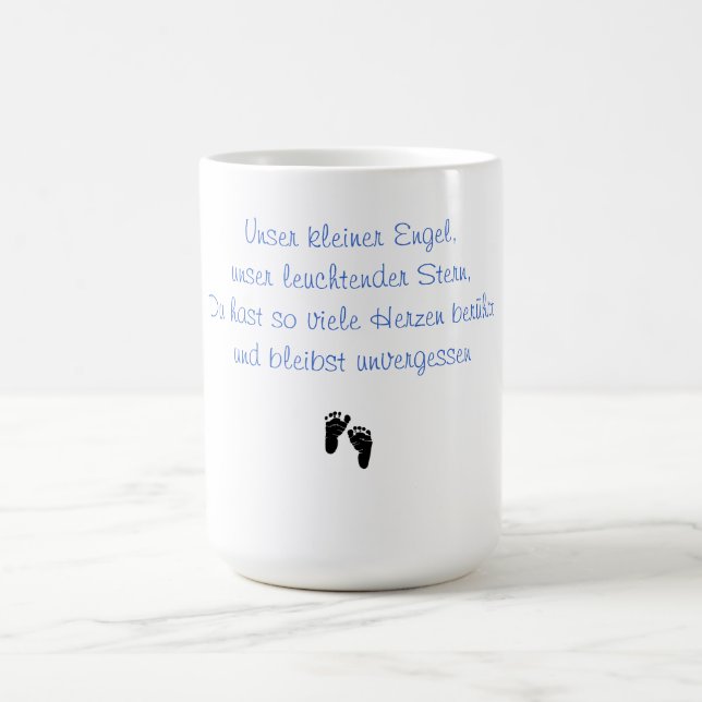 Unser kleiner Engel Erinnerungstasse Tasse (Mittel)