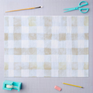 Unser kleiner Erdnussjunge Blau kariertes Babyshow Seidenpapier