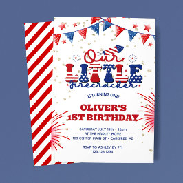 Unser kleiner Firecracker 1. Geburtstag Einladung