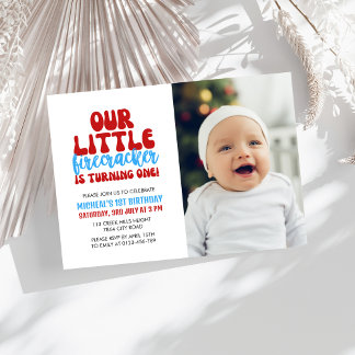 Unser kleiner Firecracker macht eine Einladung