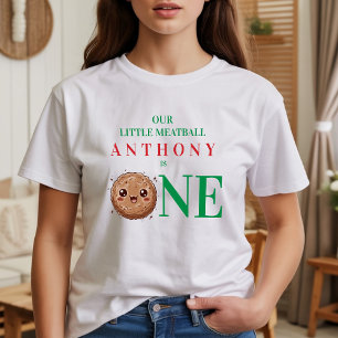 Unser kleiner Fleischklops ist ein 1. Geburtstag Tri-Blend Shirt