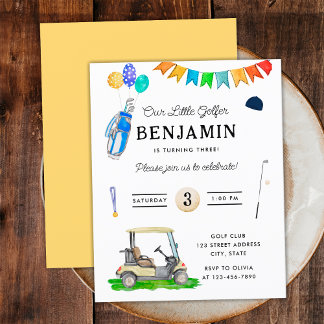 Unser kleiner Golfer Yellow Kids Golf Geburtstag