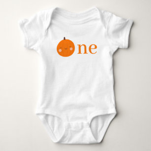 Unser kleiner Kürbis 1. Orange Herbst Erster Gebur Baby Strampler