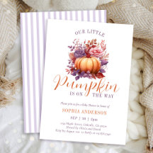 Unser kleiner Kürbis ist auf dem Weg zur Babydusch