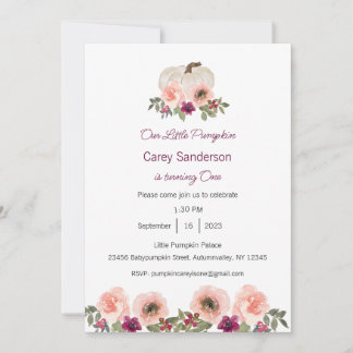 Unser kleiner Kürbis ist eine Einladung, der 1. Ge Einladung