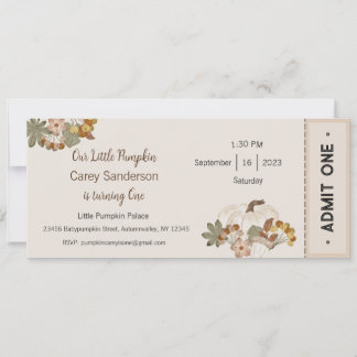 Unser kleiner Kürbis ist eine Einladung, der 1. Ge Einladung