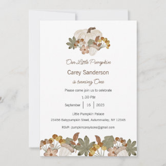 Unser kleiner Kürbis ist eine Einladung, der 1. Ge Einladung