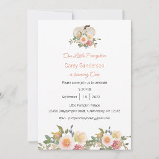 Unser kleiner Kürbis ist eine Einladung, der 1. Ge Einladung