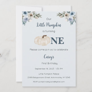 Unser kleiner Kürbis ist eine Einladung, der 1. Ge Einladung