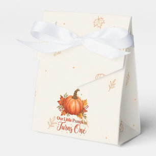 Unser kleiner Kürbis wird eins Herbst-Geburtstagsd Geschenkschachtel